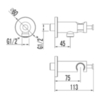 Lemark LM3785GM Подключение для душевого шланга, латунь/графит