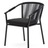 Xelida Садовый стул из алюминия и черного шнура Испания La Forma