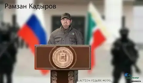 Фигурка Рамзан Кадыров масштаб 1/6 Wolf King