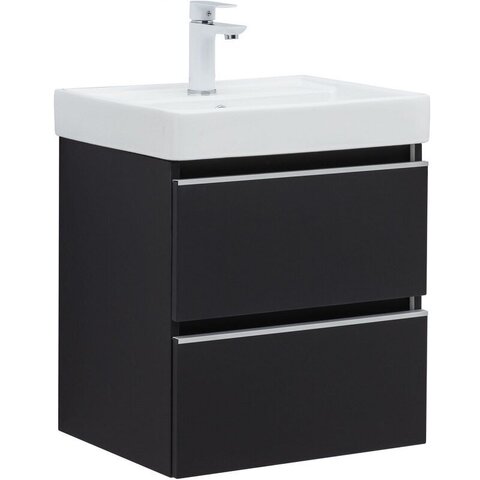 Aquanet 337952 Тумба Вега 2.0 50 2 ящ. цв.черный (337952)