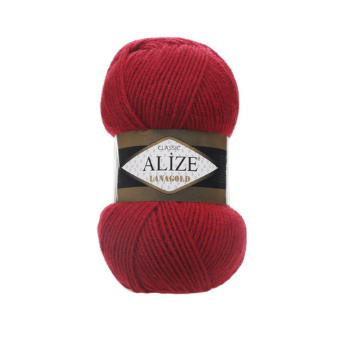 Пряжа Alize Lanagold 56 красный