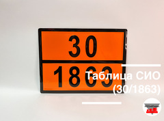 Таблица Опасный груз 30/1863 (топливо авиационное для турбинных двигателей)