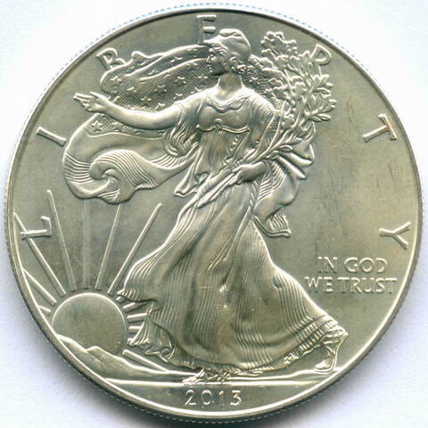 1 доллар 2013 год США "Шагающая свобода" AU