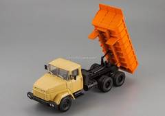 KRAZ-6510 dump truck 1985-1994 beige-orange 1:43 Nash Avtoprom