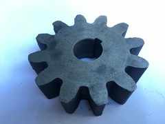 Шестерня привода барабана бетономешалки: вал 17 мм; Z-12; высота зуба 20 мм