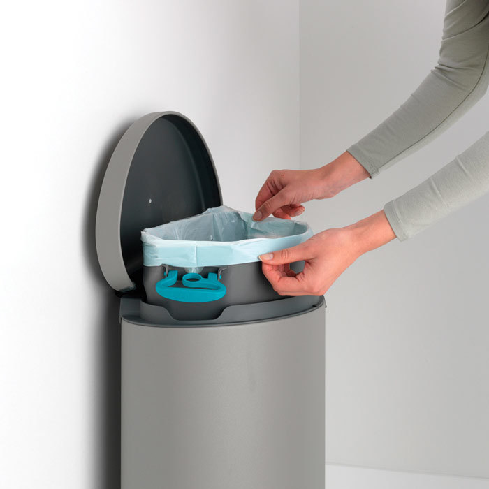Мусорный бак FlatBack+ (30 л), Минерально-серый, арт. 119569 - фото 4