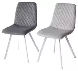 фото 3 Стул DAIQUIRI BLUVEL-14 GREY / белый каркас, велюр М-City на profcook.ru