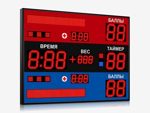 Табло для самбо Импульс 718-D18x9-D8x9-L2xS8x64xP10-S8-P1