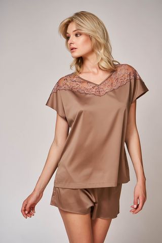 Пижама 60468 коричневый Laete
