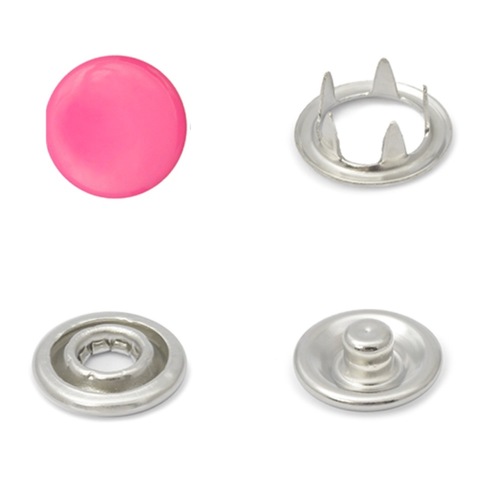 Кнопки рубашечные(трикотажные) с крышкой 9.5мм (уп.50 шт) цвет: Розовый Насыщенный