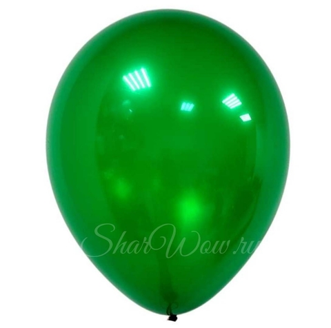 Шар зеленый стеклянный, плотный цвет, дабл стафф, 30 см