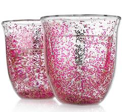 Стеклянные стаканы с двойными стенками Starfall Glaffe, 220 мл