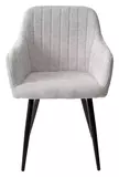 фото 4 Стул BRANDY WZ2042-19 галечный серый фактурный велюр/ черный каркас М-City на profcook.ru