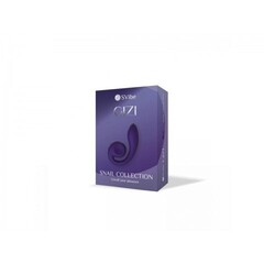Вибратор  с двойной стимуляцией Snail Vibe Gizi, фиолетовый