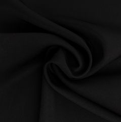 Ткань плательная стрейч Маккао, 160 гр/м2, 150 см, чёрный