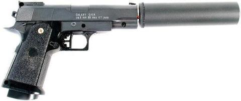 Cтрайкбольный пистолет Galaxy G.10A COLT1911PD mini металлический, пружинный