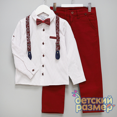 Костюм (подтяжки, бабочка)