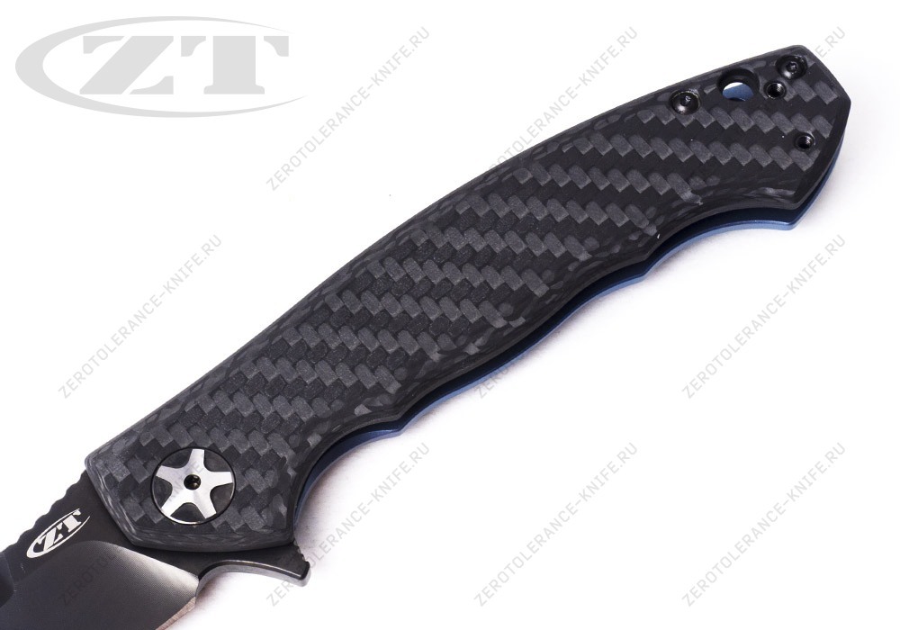 Нож Zero Tolerance ZT0452CFBLUBLK First 4 Sinkevich - фотография 