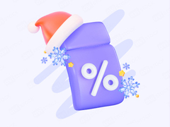 Новогодний креативный купон