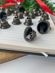 Колокольчик металлический, для декора и творчества, диаметр 2 см, цвет бронза, набор 25 шт.