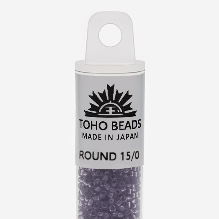 Японский бисер TOHO Round 15/0 (№19), прозрачный