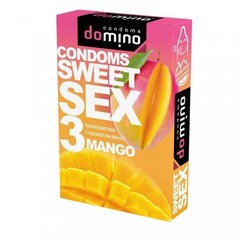 Презервативы DOMINO SWEET SEX MANGO 3штуки (оральные)