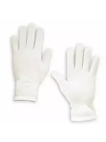 Перчатки парадные белые х/б+ лайкра (А)
