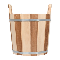 Запарник из липы «Контраст» с пластиковой вставкой 12 л