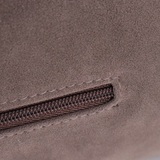 Сумка Саломея 501 эко-замша серый шоколад