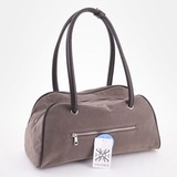 Сумка Саломея 2034 эко-замша серый шоколад