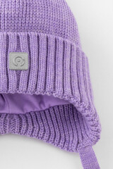 шапка  для девочки  КВ 20401/ш/светло-сиреневый