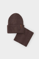 комплект  для мальчика  КВ 22019/коричневый меланж