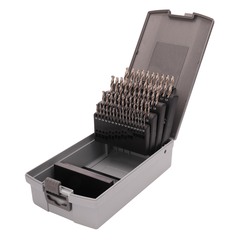 Набор сверл по металлу 1-5,9мм 50шт DIN338 HSS-G 118° (пл. кейс) Ruko 214217RO