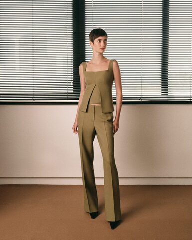 Корсетный -топ Оливковый