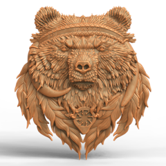 Силиконовый молд № 527 Медведь славянский оберег