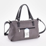 Сумка Саломея 595 мульти итальянский серо-черный