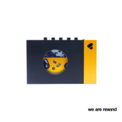 We Are Rewind Cassette Player Black & Yellow
