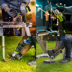 Угловая шлифмашина Greenworks GD24AGK5 24V (125 мм) аккумуляторная, с АКБ 5 А/ч и ЗУ