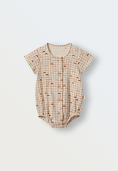 1513-341 Боди из муслина (мелкая клетка)