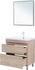 Aquanet 345801 Тумба с раковиной Нота new 75 напольная 2 ящ. цв.дуб светлый (345801)