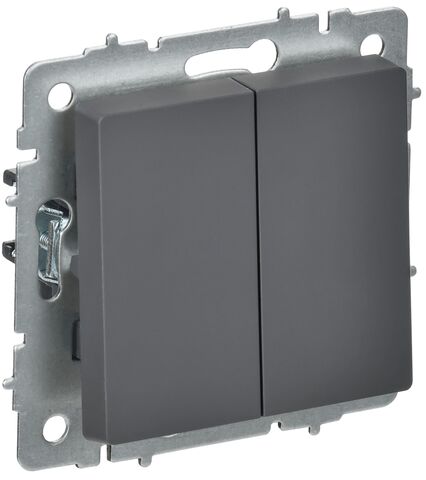 BRITE Выключ. 2-кл. перекр. 10А ВС10-2-3-БрГ граф. IEK