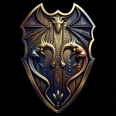 Силиконовый молд Щит Дракона