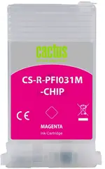 Картридж перезаправляемый струйный Cactus CS-R-PFI031M-CHIP пурпурный (55мл) для Canon imagePROGRAF TM-240/340 — фото 2