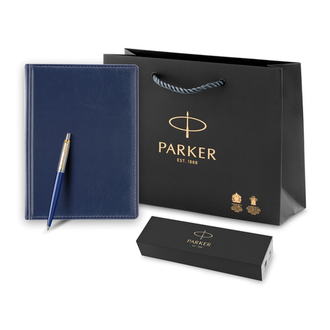 Подарочный набор - Parker Jotter, шариковая ручка + ежедневник