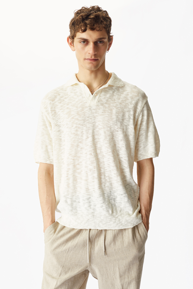 Футболка-поло The puh молочный