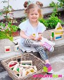 Большой конструктор Сенсорные блоки (Sensory blocks), 16 деталей 3