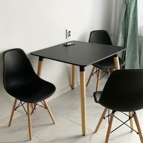 Кухонный интерьерный обеденный квадратный стол Oslo Square MDF (80х80)