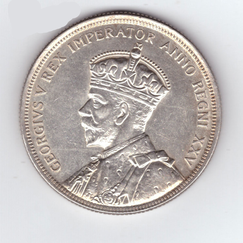 1 доллар 1935 год. Канада. XXV лет правления Георга V. Серебро AUNC