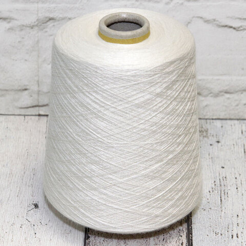Кашемир с шелком (55%) SERVIZI E SETA / ROYAL CASHMERE 2/48 белый натуральный