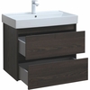 Aquanet 287895 Компл.2 - Тумба Nova Lite 75 2 ящ. цв. дуб черный (287895)